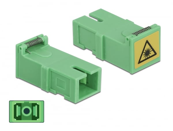 Miniatyrbillede 1 af 3: DeLOCK 85925 fiber adapter SC 4 stk Grøn