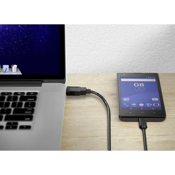 Renkforce RF-4288950 USB-kabel USB 2.0 1,5 m USB A USB C 0,48 Gbit/sek. Sort