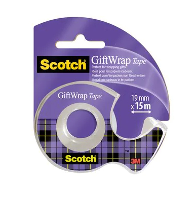 Scotch GIFTWRAPD paperitavarateippi 15 m Läpinäkyvä 1 kpl