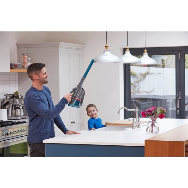 Miniatyrbillede 11 af 32: Black & Decker BHHV520BF-QW håndholdt støvsuger Blå, Sølv, Titanium Poseløs