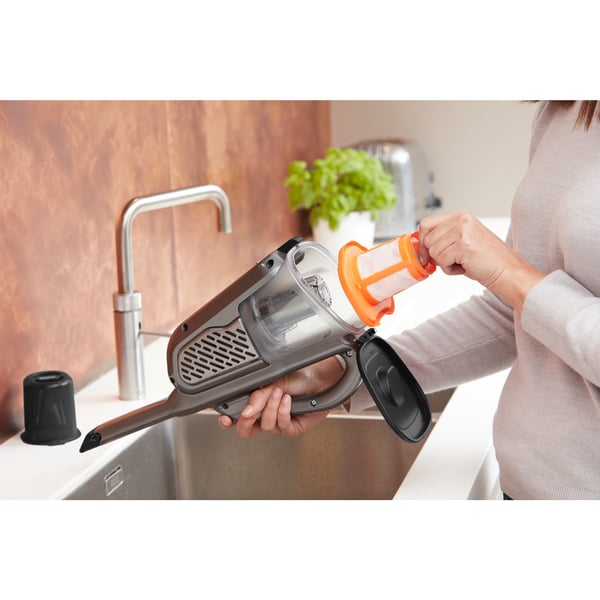 Black & Decker BHHV520JF-QW rikkaimuri Musta, Hopea, Titaani Pussiton