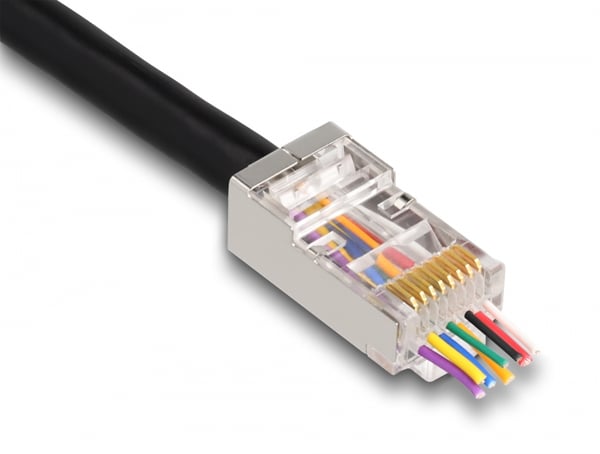 DeLOCK 66905 kabelsamler RJ-45 Metallic, Transparent