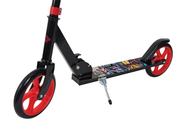 Schildkröt Funsports Road Catcher Barn Klassisk sparkcykel Svart, Röd