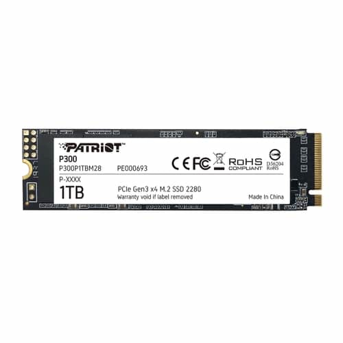 Patriot Memory P300 1 TB M.2 PCI Express 3.0 NVMe 3D NAND