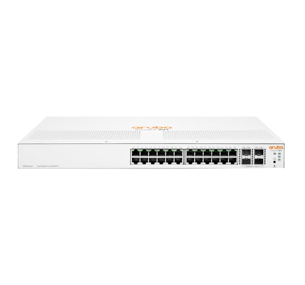 HPE Aruba Networking Aruba Instant On 1930 24G Class4 PoE 4SFP/SFP+ 195W Hallittu L2+ Gigabit Ethernet (10/100/1000) Power over Ethernet -tuki 1U Valkoinen
