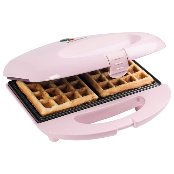 Miniatyrbillede 1 af 6: Bestron ASW401P vaffeljern 2 vaffel/vafler 700 W Lyserød