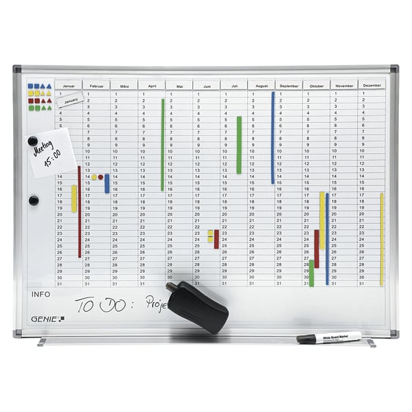 Genie 11512 magnettavle og tilbehør 770 x 560 mm Hvid