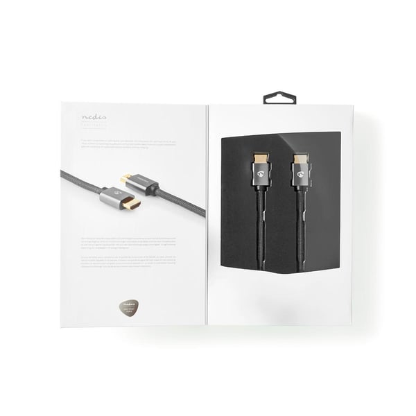 Miniatyrbillede 8 af 8: Nedis CVTB34000GY10 HDMI-kabel 1 m HDMI Type A (Standard) Grå