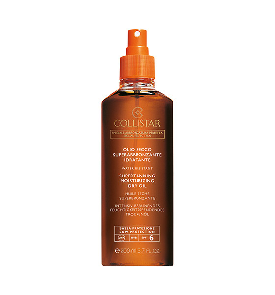 Collistar Supertanning Dry Oil SPF6 Solskyddsolja Kropp 6 Vuxna