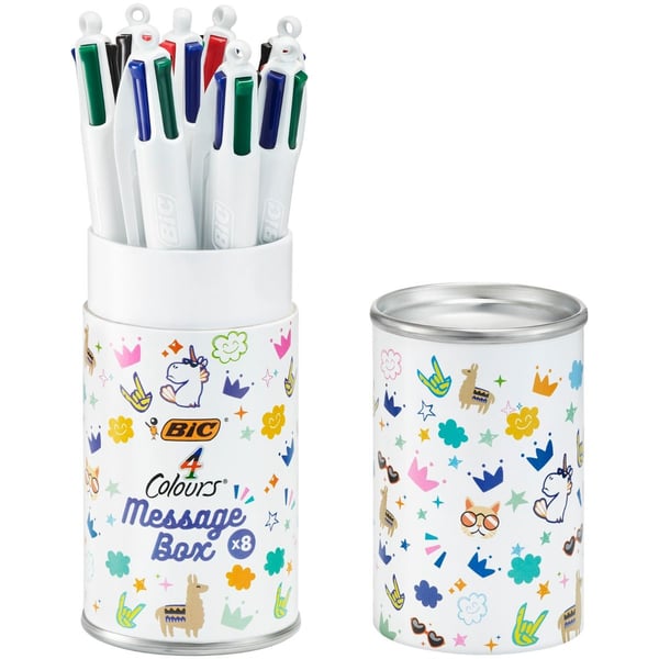 BIC 992555 pennset Vit 8 styck