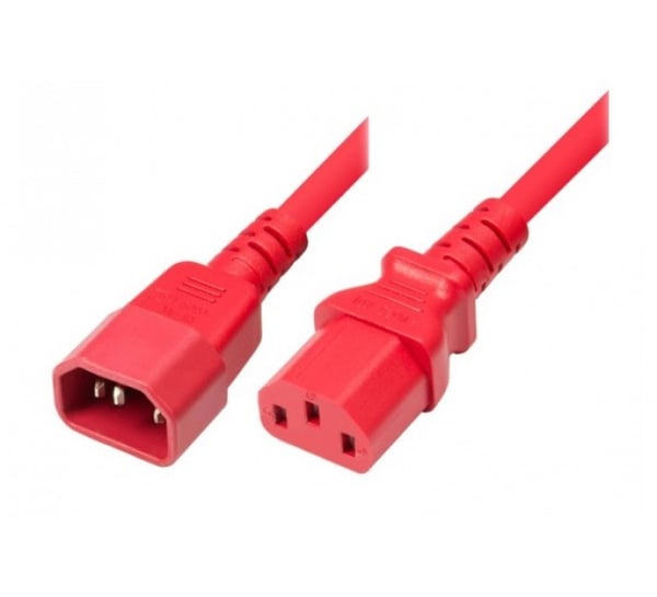 Tecline 808042 el-ledning Rød 1,8 m IEC C13