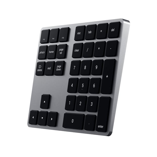 Miniatyrbild 4 av 7: Satechi ST-XLABKM numeriskt tangentbord Universal Bluetooth Grå