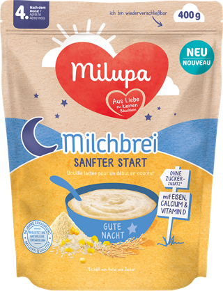 Miniatyrbillede 1 af 2: Milupa Mælkevælling Blid Start 400G