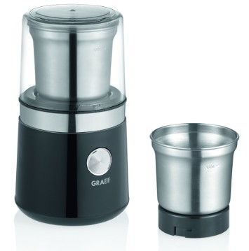 Graef CM 102 kaffemølle 200 W Sort, Sølv