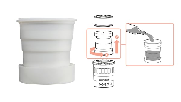 Pikkukuva 3 / 3: Enermax Pharoslite Kannettava stereokaiutin Punainen 5 W