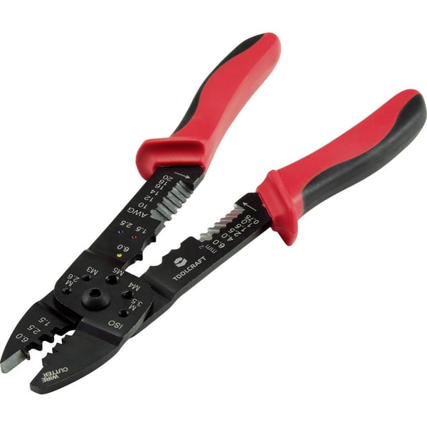 Miniatyrbillede 5 af 8: Toolcraft PLC-4131 Krympeværktøj Sort, Rød