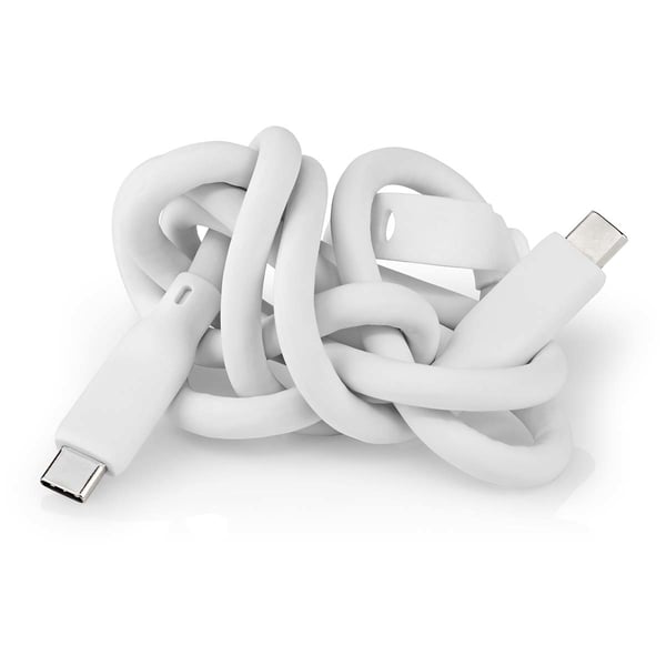 Nedis CCGB64800WT15 USB-kablar USB 3.2 Gen 1 (3.1 Gen 1) 1,5 m USB C 5 Gbit/s 60 W Vit