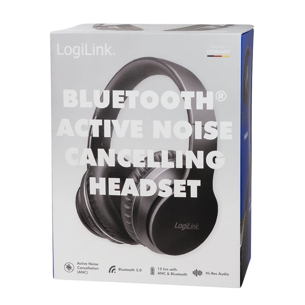 Miniatyrbillede 8 af 8: LogiLink BT0053 hovedtelefoner/headset Trådløs Musik Bluetooth Sort