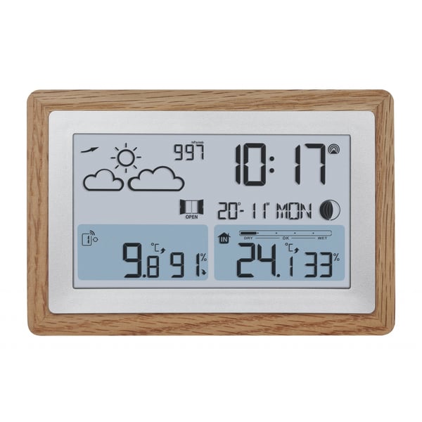 TFA-Dostmann Oak Ek, Silver Batteri