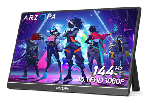 Arzopa Z1FC platta pc-skärmar 40,9 cm (16.1") 1920 x 1080 pixlar Full HD LCD Svart