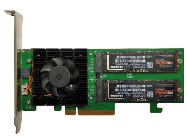 Pikkukuva 2 / 4: Highpoint SSD7202 RAID-ohjain PCI Express x8 3.0, 4.0 8 Gbit/s