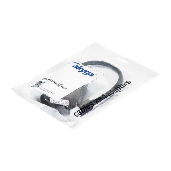 Akyga AK-AD-37 videokabel adapter 0,15 m DVI Mini DisplayPort Sort