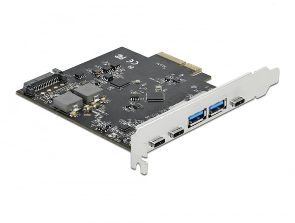 Miniatyrbild 1 av 3: DeLOCK 89074 nätverkskort/adapters Intern USB 3.2 Gen 2 (3.1 Gen 2)