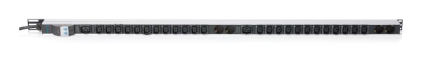 Miniatyrbild 5 av 7: Digitus IT BASIC PDU, 3PH, 16A, 24 x C13, 2 x C19 grenuttag 30 AC-utgångar 0U Svart