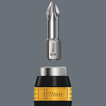 Wera Serie 7400 Kraftform ESD indstillelig momentskruetrækker (0,1-3,0 Nm) med Rapidaptor hurtigskift