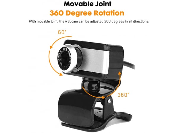 ENCORE EN-WB-183 webcam 0,3 MP 640 x 480 pixel USB 2.0 Sort, Sølv