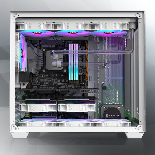 Miniatyrbild 9 av 9: RAIJINTEK PAEAN C7 Midi Tower Vit