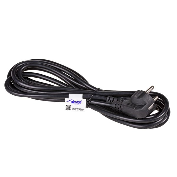 Pikkukuva 2 / 2: Akyga AK-PC-06A virtajohto Musta 3 m CEE7/7 IEC C13