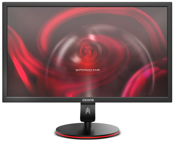 Pikkukuva 1 / 9: Ozone DSP24 240 tietokoneen litteä näyttö 61 cm (24") 1920 x 1080 pikseliä Full HD LED Musta, Punainen