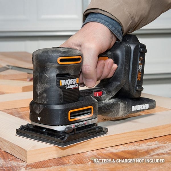 Miniatyrbillede 5 af 5: WORX WX820L.9 transportabel slibemaskine Skivesliber 10000 rpm Sort, Gul