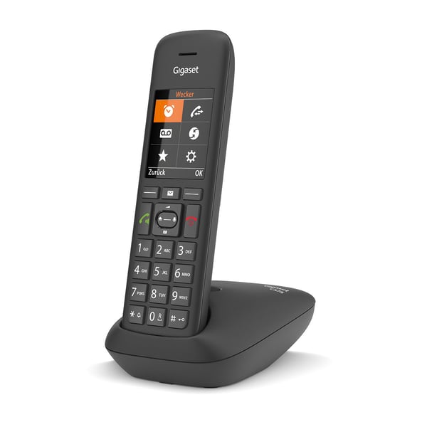 Miniatyrbild 2 av 6: Gigaset C575 Analog telefon/DECT-telefon Namn och uppringnings-ID Svart