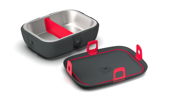 HeatsBox HB-03-90 elektrisk lunchlåda 90 W 0,925 l Svart Vuxen