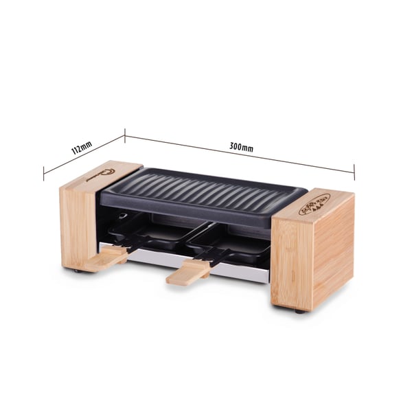 Little Balance 8618 raclettepannu 2 henkilö(t) 350 W Musta, Puu