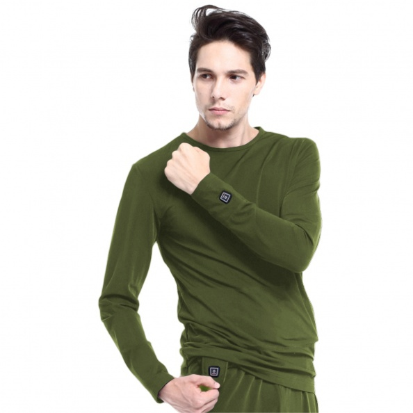 Glovii GJ1CXL skjorte & top T-shirt Crew neck Langærmet Elastin, Polyester