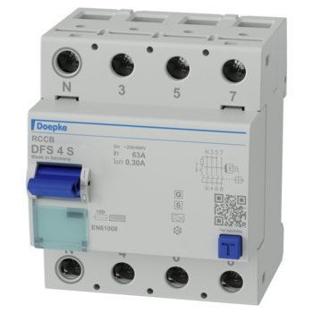 Doepke DFS 4 063-4/0,30-A S kredsløbsafbryder Reststrøm enhed Type A