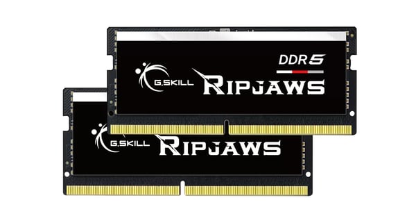 Miniatyrbillede 1 af 6: G.Skill Ripjaws F5-5600S4645A16GX2-RS hukommelsesmodul 32 GB 2 x 16 GB DDR5 262-pin SO-DIMM