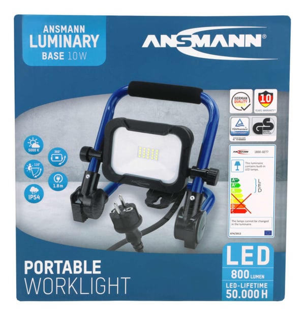 Pikkukuva 9 / 11: Ansmann FL800AC Musta, Sininen LED 10 W