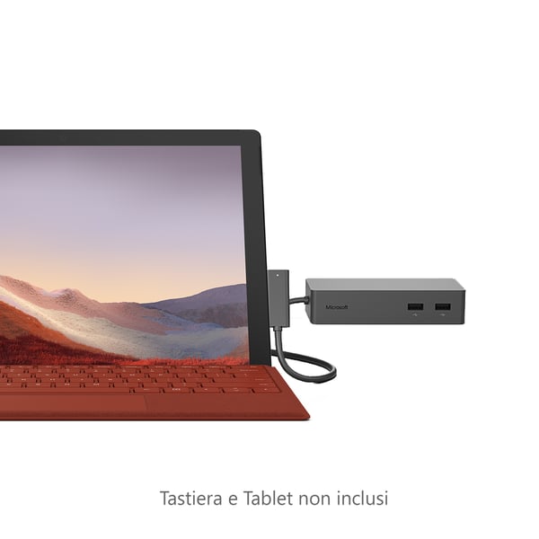 Microsoft Surface Dock 2 mobildockningsstationer Surfplatta Svart