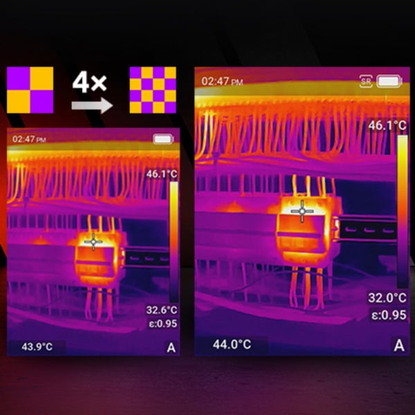 Guide Sensmart E3 lämpökuvantamiskamera Grafiitti 256 x 192 pikseliä Sisäänrakennettu näyttö LCD 640 x 480 pikseliä