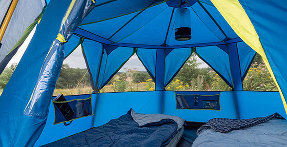 Miniatyrbild 6 av 8: Coleman OctaGo Blå Grupptält