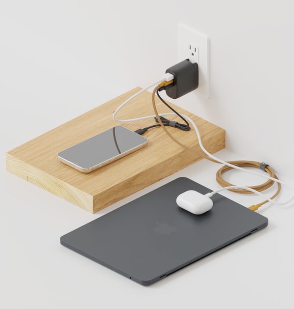 Pikkukuva 6 / 7: Native Union Fast Gan Charger Pd 67W Kannettava tietokone, Älypuhelin, Tabletti Valkoinen AC Pikalataus Sisätila