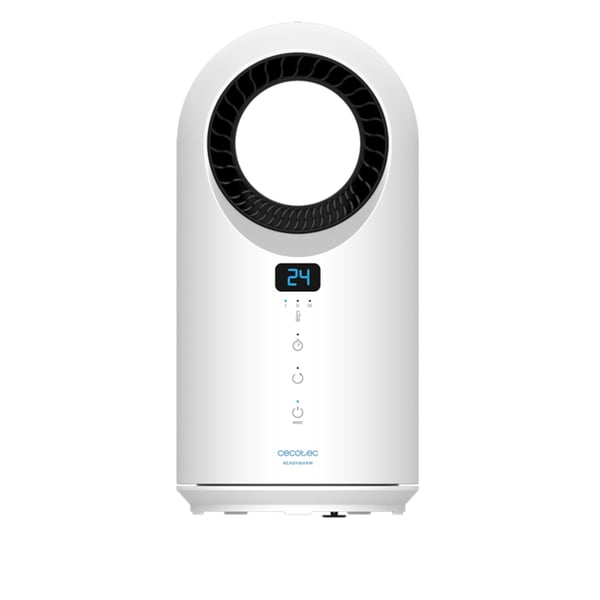 Cecotec Readywarm 8200 Bladeless inomhus Svart, Vit 1500 W Elektrisk värmefläkt