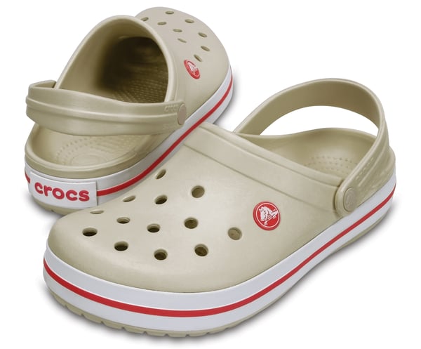 Crocs Crocband Träskor Unisex Grön, Vit, Röd