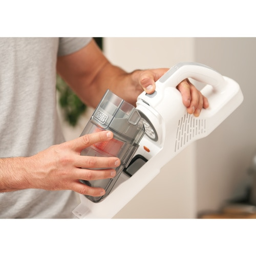 Miniatyrbillede 9 af 18: Black & Decker BHFEA515J stav støvsuger & elektrisk kost Stick vakuum Batteri Dry Cyclonisk Poseløs 0,5 L Orange, Hvid 1,5 At
