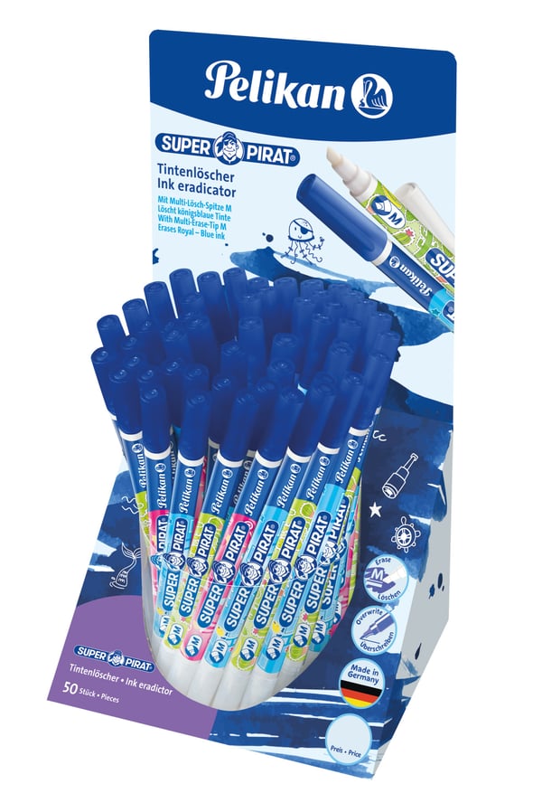 Pelikan Super Pirat suddgummin Plast Multifärg 50 styck Pelikan Super Pirat suddgummin Plast Multifärg 50 styck