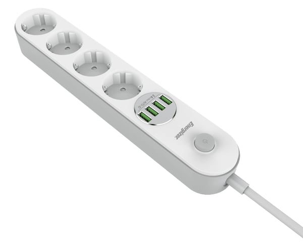 Miniatyrbillede 3 af 5: Energizer EPB2500W00EU stikdåse 2 m 4 AC stikkontakt(er) Indendørs Hvid